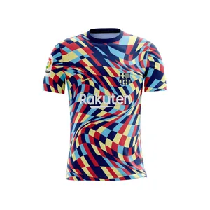 تی شرت ورزشی مردانه مدل بارسلونا 2022