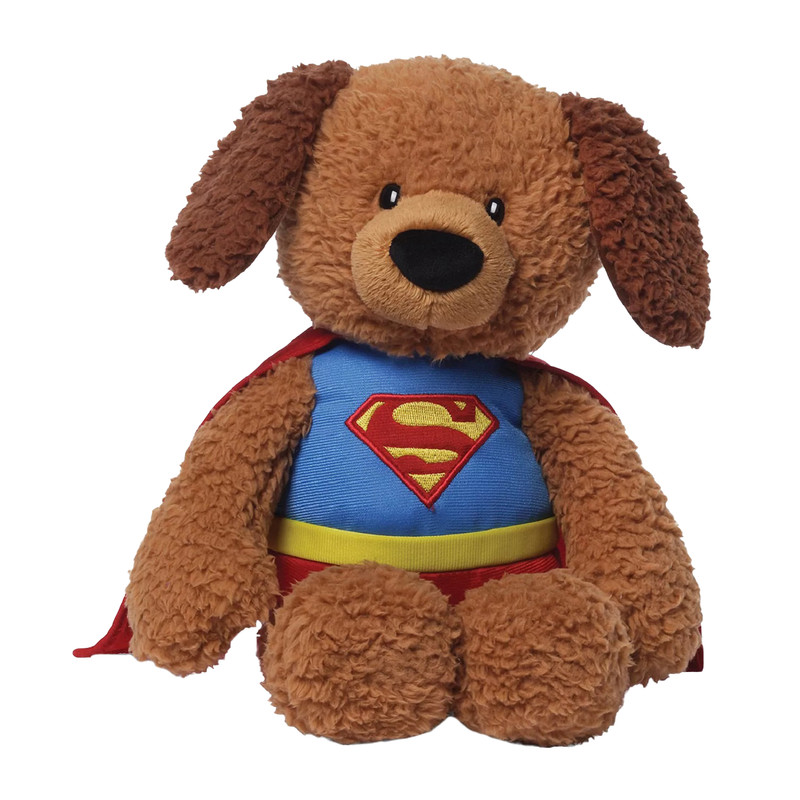 عروسک گاند طرح سگ سوپرمن مدل GUND Superman Griffin the Dog کد SZ13/1120 ارتفاع 30 سانتی متر