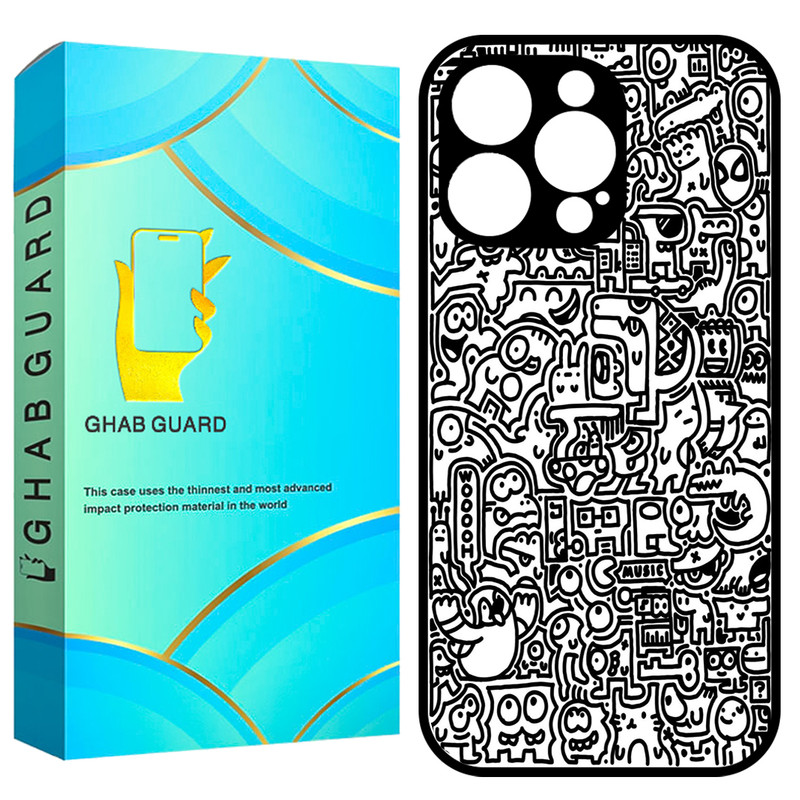 کاور قاب گارد طرح نقاشی مدل GCHP16P مناسب برای گوشی موبایل اپل iPhone 16 Pro