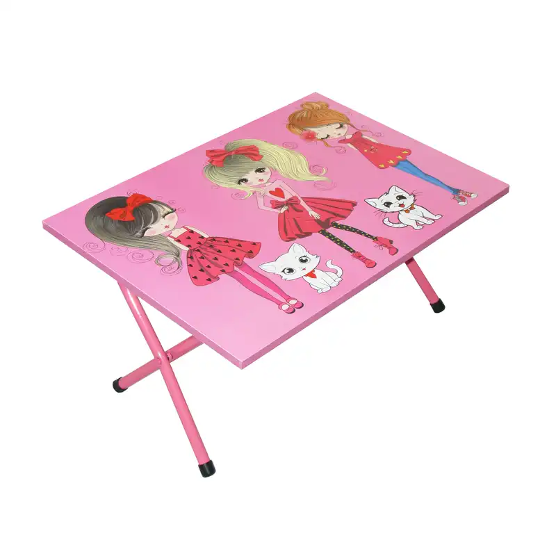 میز تحریر کودک میزیمو طرح دختر چکمه پوش کد 3264
