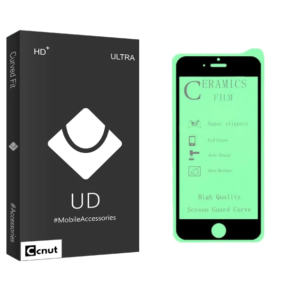 محافظ صفحه نمایش سرامیکی کوکونات مدل UD Black مناسب برای گوشی موبایل اپل Iphone  6s/6