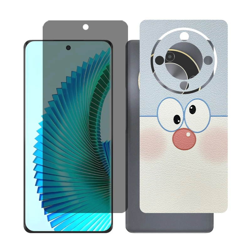 محافظ صفحه نمایش حریم شخصی گلس مدل Together مناسب برای گوشی موبایل آنر X9b به همراه برچسب پوششی پشت گوشی