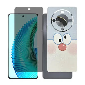 Glass together model privacy screen protector suitable for Honor X9b mobile phone with back cover sticker