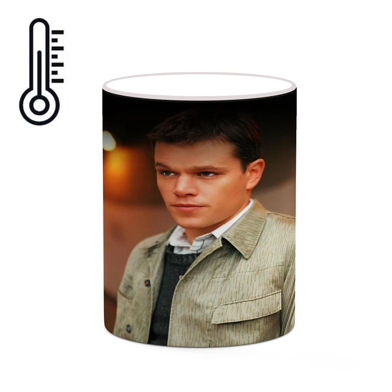 ماگ حرارتی کاکتی طرح مت دمون Matt Damon مدل mgh26860