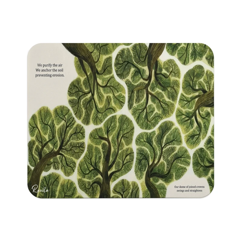 ماوس پد راویتا مدل درختان باشکوه جنگل کد 3687 سایز 24*19 سانتی متر