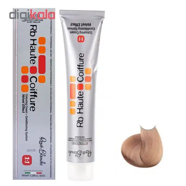 رنگ مو رنه بلانش سری coiffure شماره 10.1 حجم 100 میلی لیتر رنگ بلوند صدفی روشن