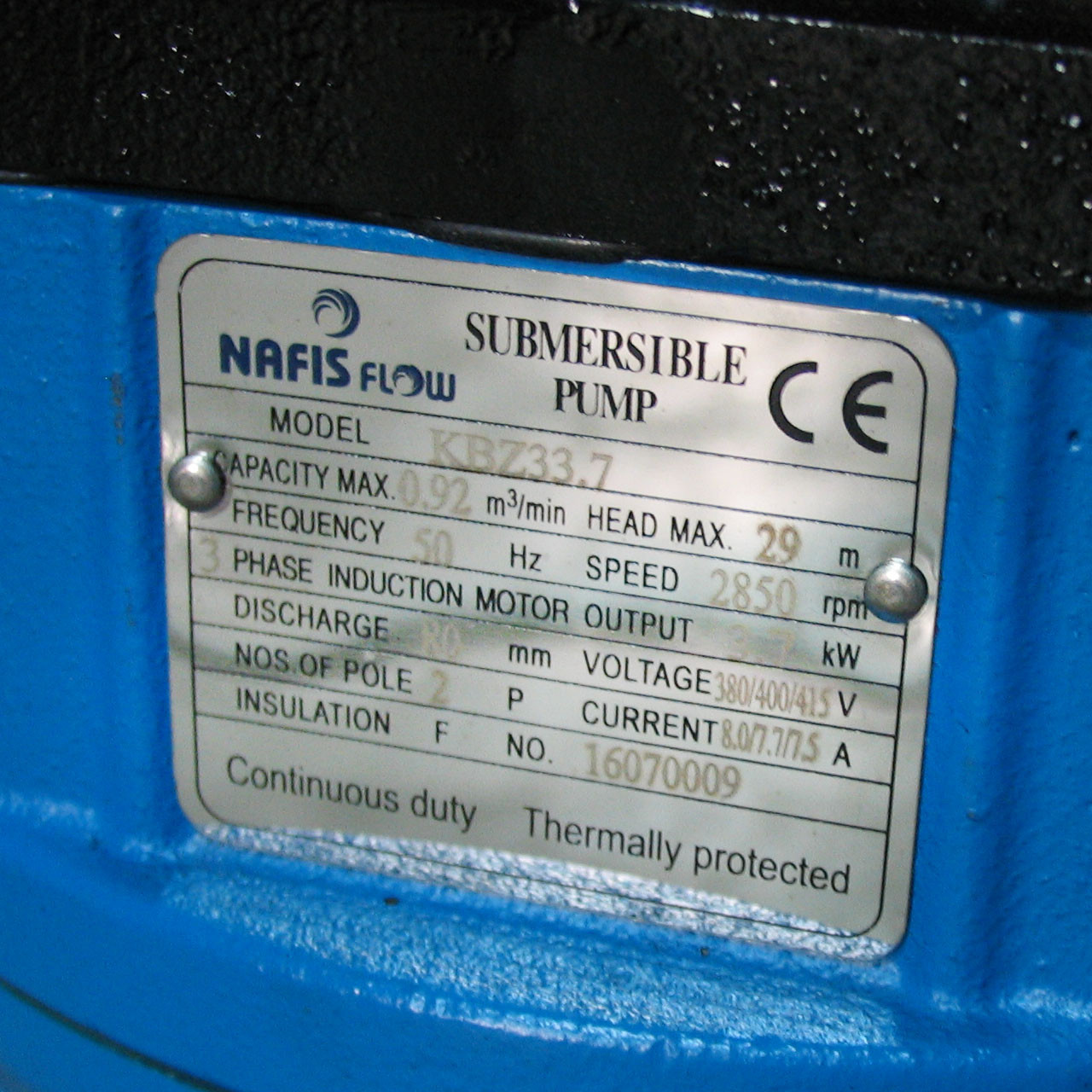 پمپ کف کش نفیس فلو مدل KBZ 33.7