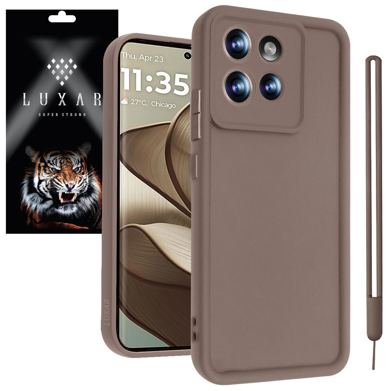 کاور لوکسار مدل edge50 -Puffer band مناسب برای گوشی موبایل موتورولا edge 50 به همراه بند آویز