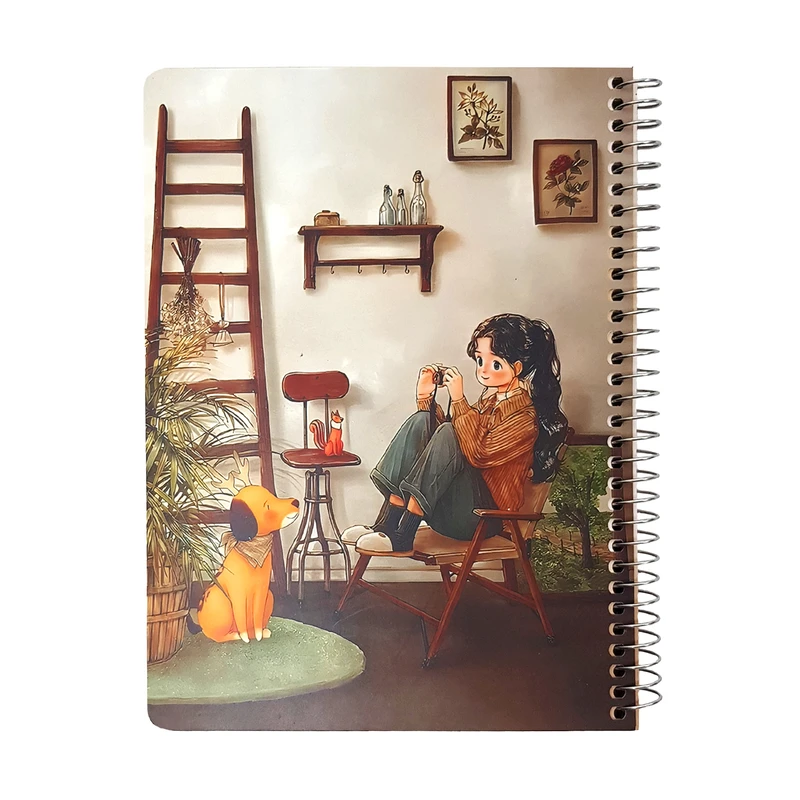 دفترچه برنامه ریزی 80 برگ سویل طرح دختر کیوت کد 34