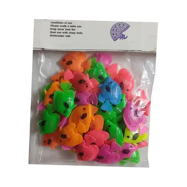 ماهی تزئینی آکواریوم به گز مدل دم متحرک مجموعه 50 عددی