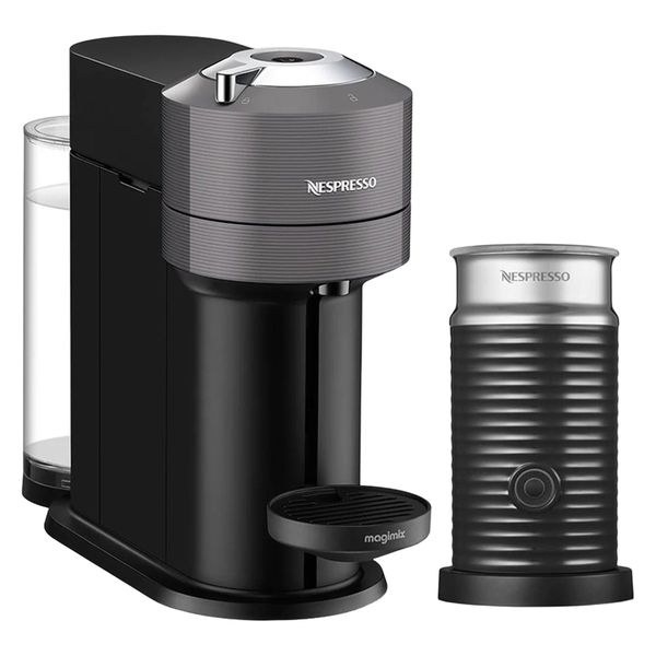 اسپرسو ساز ۱۱۰۰ میلیلیتر نسپرسو مدل Vertuo Next به همراه کف شیرساز نسپرسو