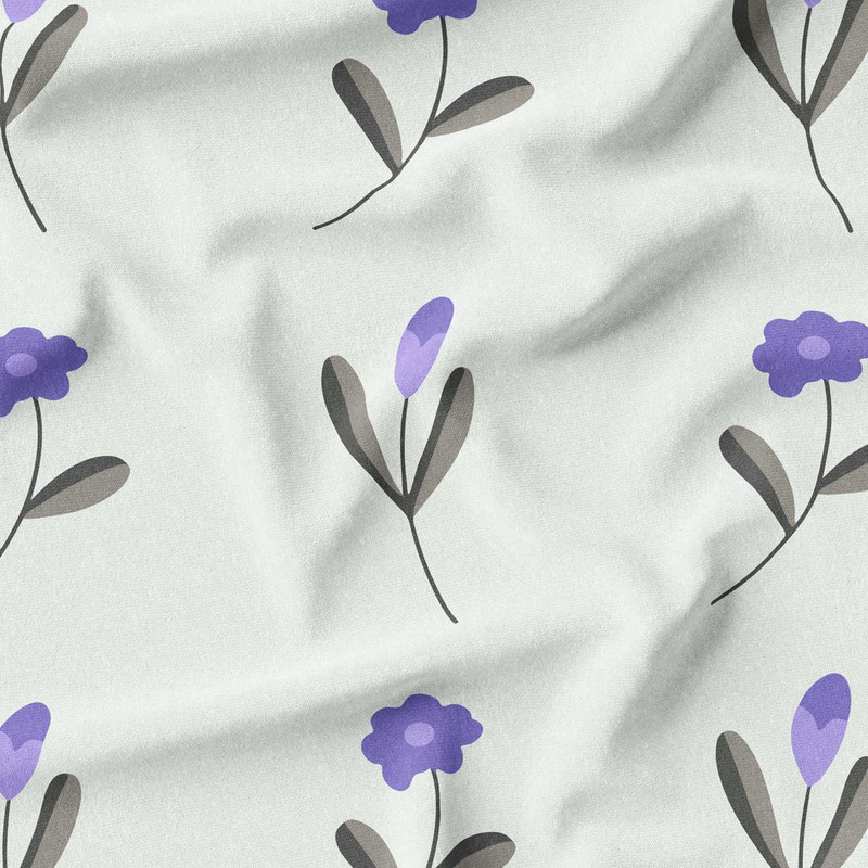  پارچه لباس پارچه باما مدل کرپ بوگاتی طرح گلهای بهاری کد 6011288