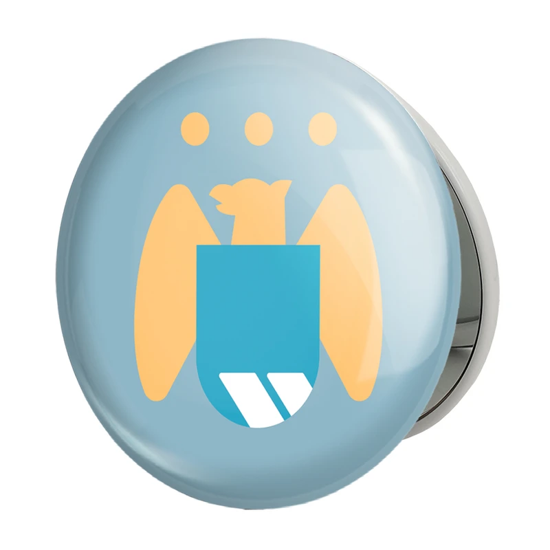 آینه جیبی خندالو طرح باشگاه منچستر سیتی Manchester City مدل تاشو کد 2134 