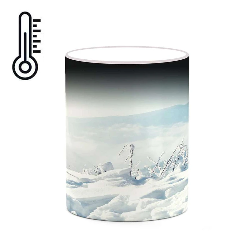 ماگ حرارتی کاکتی مدل منظره برفی کد mgh18504