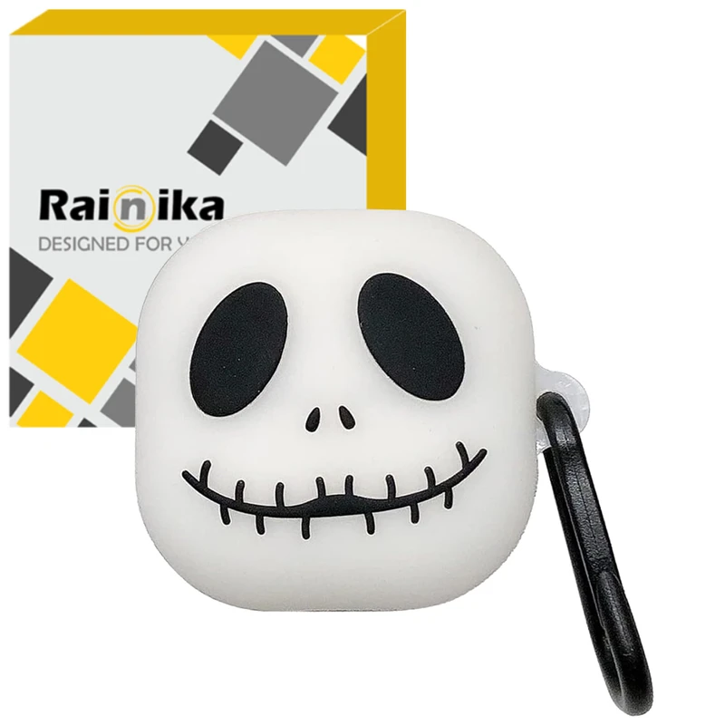 کاور رینیکا مدل Buds Funny Skull مناسب برای کیس هدفون بی سیم سامسونگ Galaxy Buds Live / Buds Pro / buds 2 / buds 2 pro / Fe