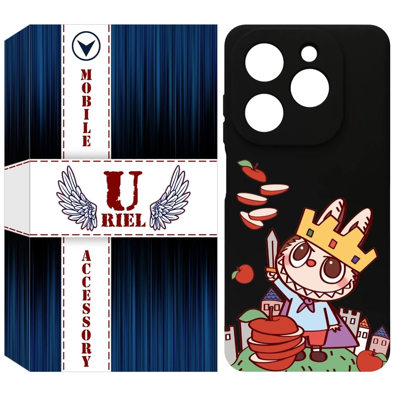 کاور یوریل مدل KSH کد 115 طرح عروسک لبوبو مناسب برای گوشی موبایل تکنو Spark 20 / Spark Go 2024