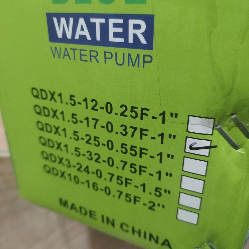 پمپ کف کش واتر بلو مدل QDX 1.5-17-037F پمپ کف کش واتر بلو مدل QDX 1.5-17-037F