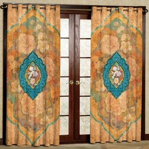 پرده مدل مخمل پانچی کد 1074 سایز 140x280 سانتی متر