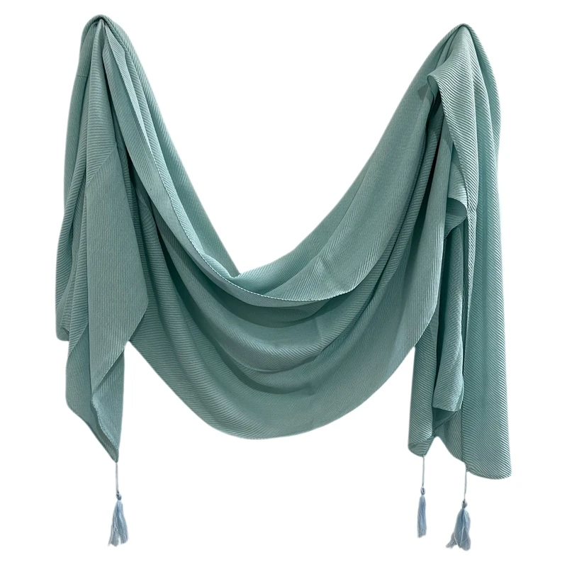 شال زنانه مدل پلیسه نخی جناقی مجلسی مزون دوز کد ۰۰۵۶