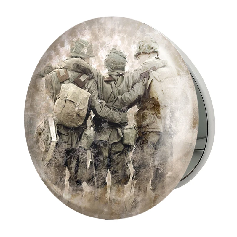 آینه جیبی خندالو طرح جوخه برادران Band Of Brothers مدل تاشو کد 29771
