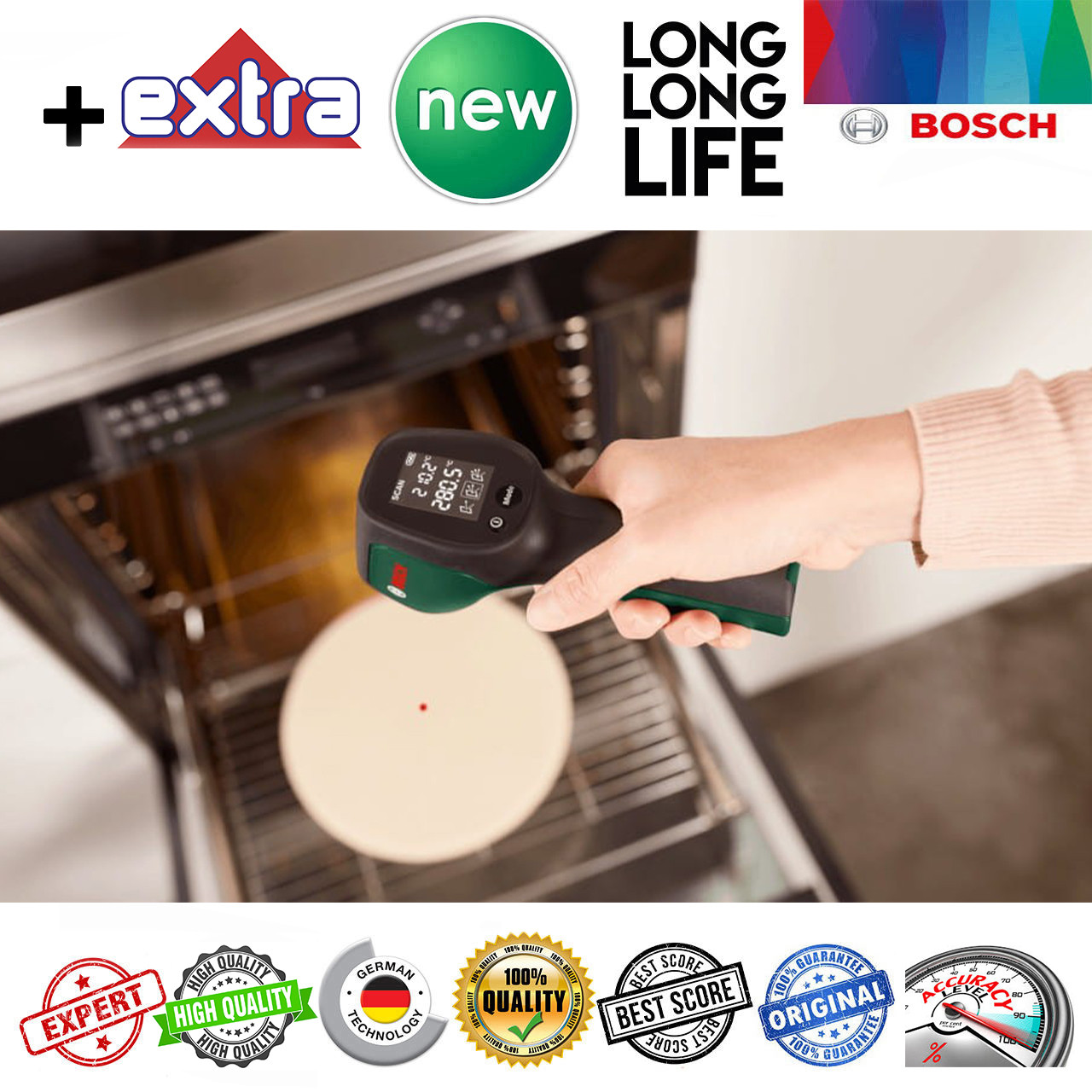 ترمومتر لیزری بوش مدل  حرفه ای Universal Temp 500 New