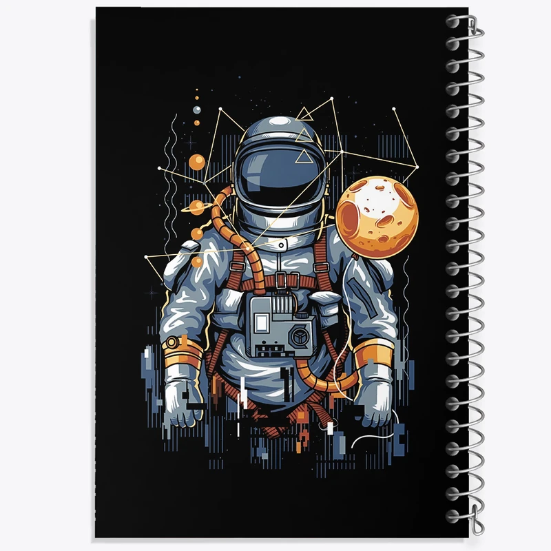 دفتر لیست خرید 50 برگ خندالو طرح فضانورد کد F6025