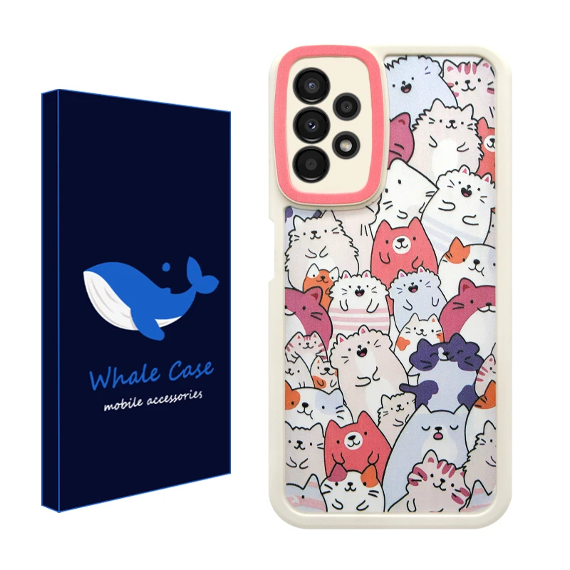 کاور وال کیس مدل محله گربه ها مناسب برای گوشی موبایل سامسونگ Galaxy A13 4G