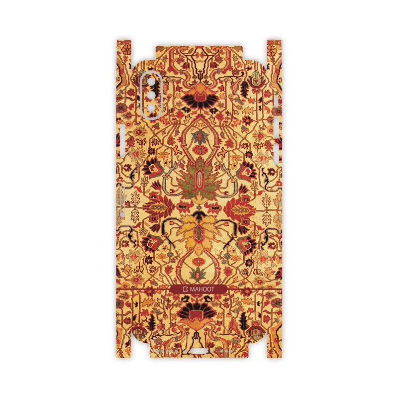 برچسب پوششی ماهوت مدل Persian-Carpet-Yellow-FullSkin مناسب برای گوشی موبایل اپل iPhone Xs