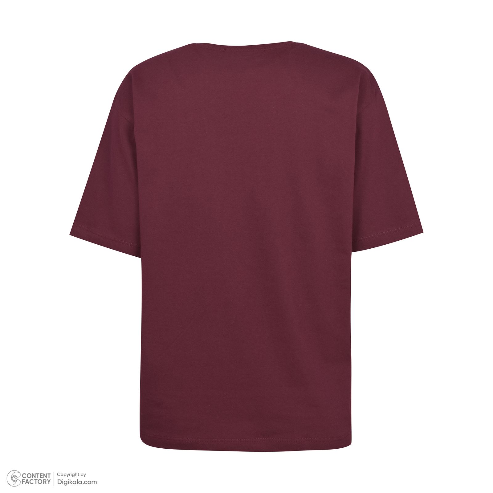 تی شرت آستین کوتاه زنانه باینت مدل 2261792 رنگ زرشکی -  - 4