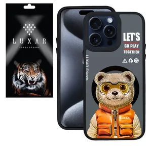 کاور لوکسار مدل Teady Bear مناسب برای گوشی موبایل اپل  iPhone 15 Pro Max