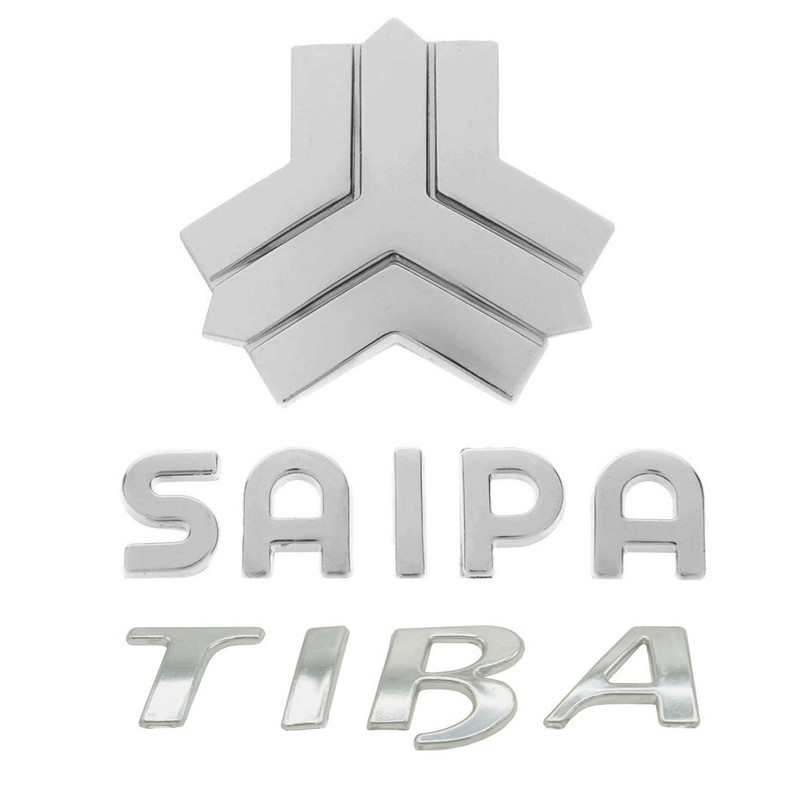 آرم صندوق عقب خودرو وارون مدل A-10 مناسب برای تیبا مجموعه 3 عددی