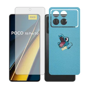Glass Together model matte Screen Protector Suitable for Xiaomi Poco X6 Pro Mobile Phone with Back cover sticker