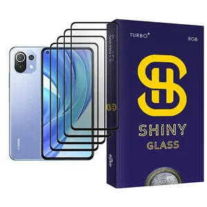 Atouchbo Shiny Glass MIX004 Screen Protector For Xiaomi Mi 11 Lite Pack Of 4