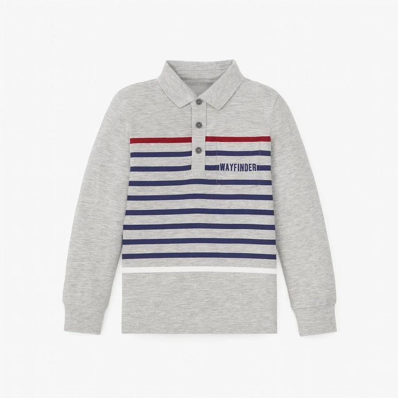 پولوشرت آستین بلند پسرانه او وی اس مدل FINDER