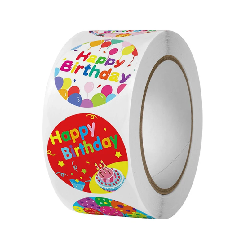  برچسب طرح تولدت مبارک مدل H-01 بسته 500 عددی