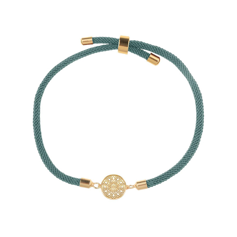 دستبند طلا 18 عیار زنانه مدوپد مدل گل اسلیمی کد D16-10524