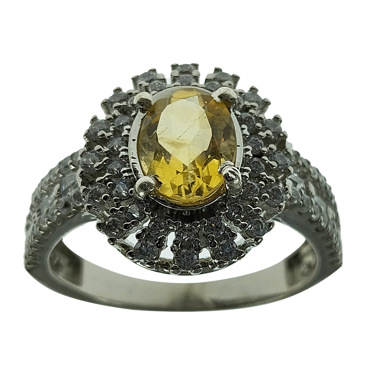 انگشتر نقره زنانه سلین کالا مدل سیترین کد 29