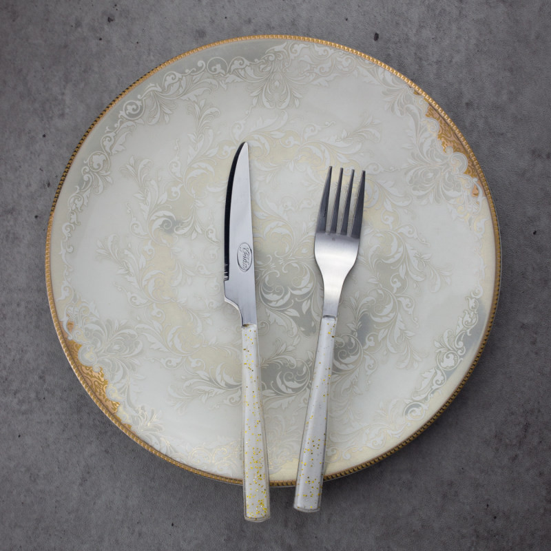 کارد و چنگال یونی هوم طرح اکلیلی مجموعه 12 عددی