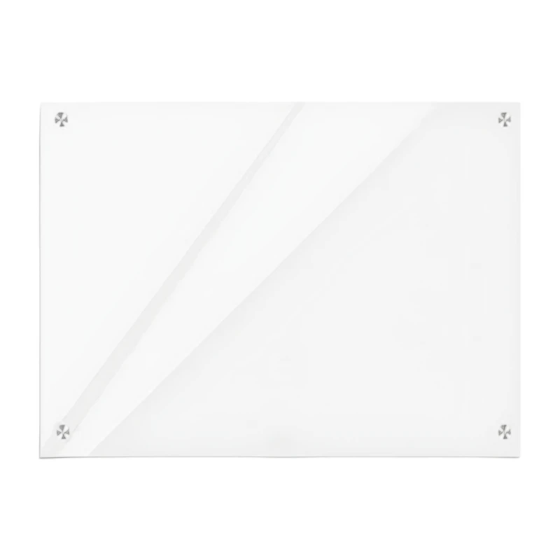 تخته وایت‌برد شیشه‌ای مدل پیوگان سایز 100x70x0.7 سانتی‌متر