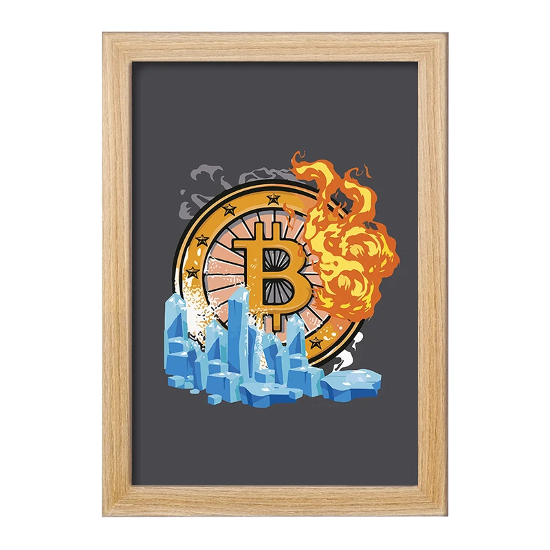 تابلو خندالو مدل بیت کوین (Bitcoin) کد F2735