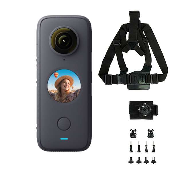 دوربین فیلم برداری ورزشی اینستا 360 مدل ONE X2 CLIME BUNDEL به همراه لوازم جانبی