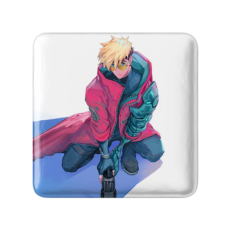 پیکسل خندالو طرح وش انیمه تریگان (Trigun) مدل مربعی کد 36213