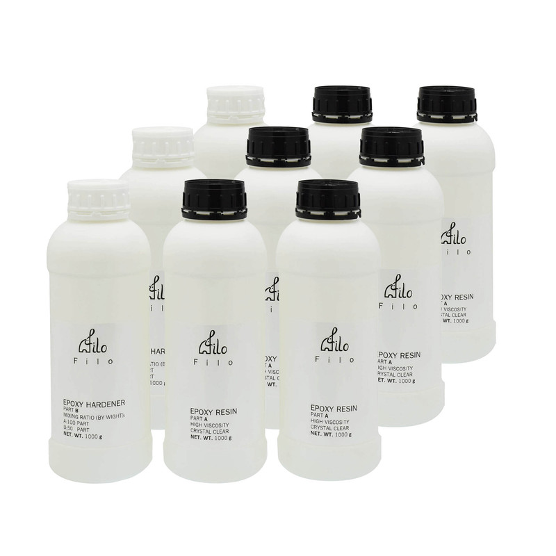 رزین اپوکسی دو جزئی فیلو مدل hv207 وزن 9 کیلوگرم مجموعه 9 عددی
