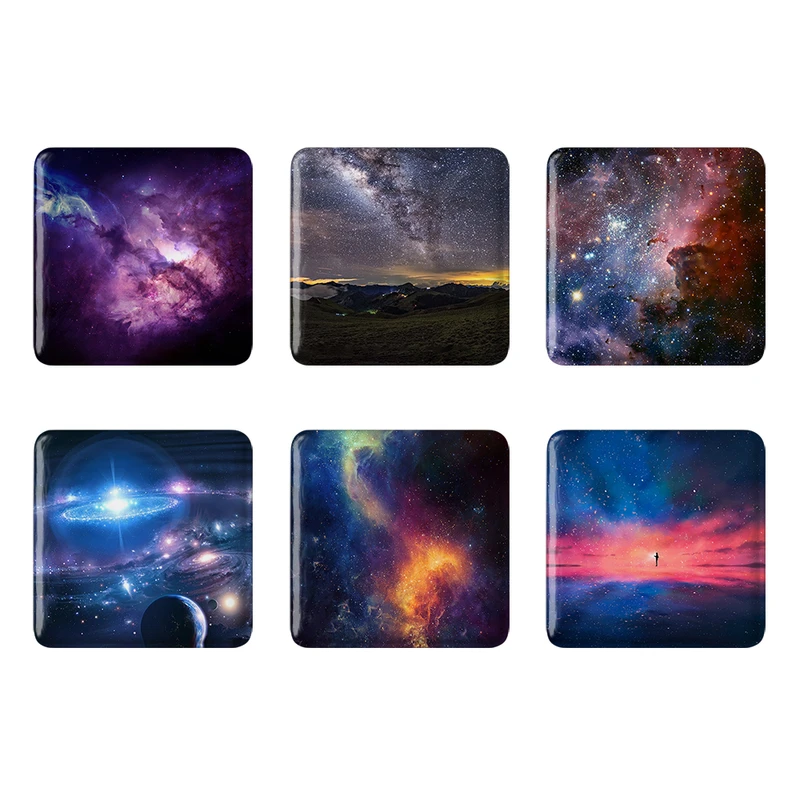 مگنت خندالو طرح کهکشان Galaxy کد 1614A مجموعه 6 عددی