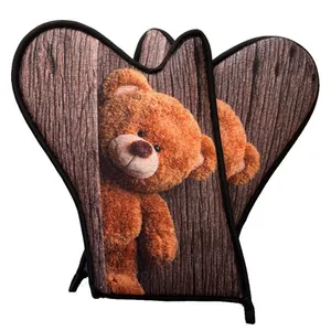 دستکش فر مدل خرسی کد d114 بسته 2 عددی