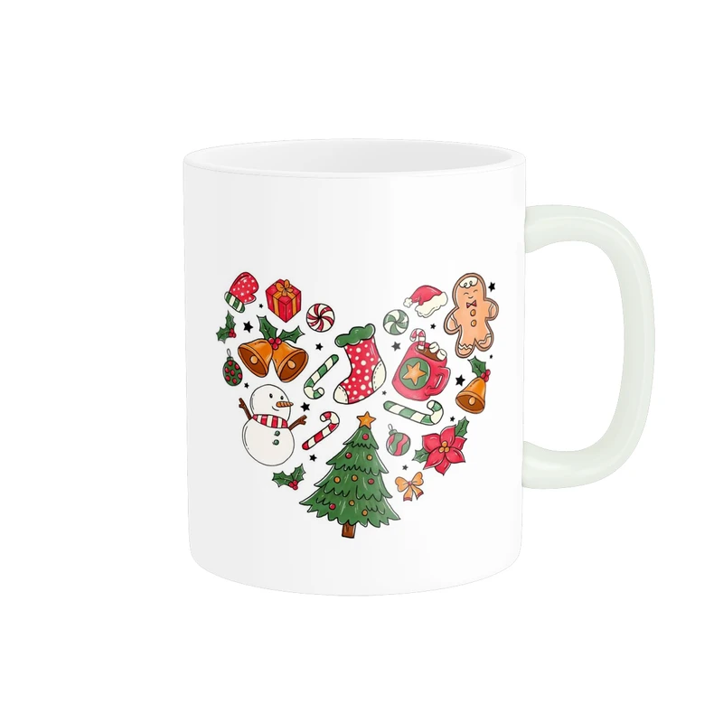 ماگ پاد آفرین مدل فانتزی طرح کریسمس بابانوئل کد p11730