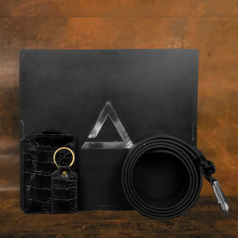 ست هدیه چرم آراهمراه مدل ASET47