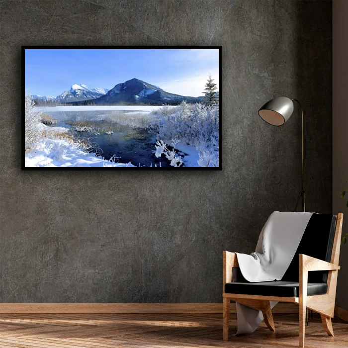 تابلو نوری بکلیت طرح منظره زمستانی مدل B-D1626