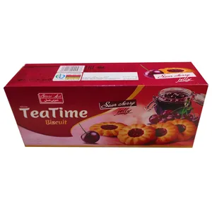 بیسکویت با ژله آلبالو تی تایم شیرین عسل - 150 گرم بسته 6 عددی