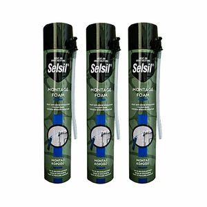 اسپری فوم پولی یورتان سلسیل کد S-SIL-003 حجم 750  میلی لیتر مجموعه 3 عددی
